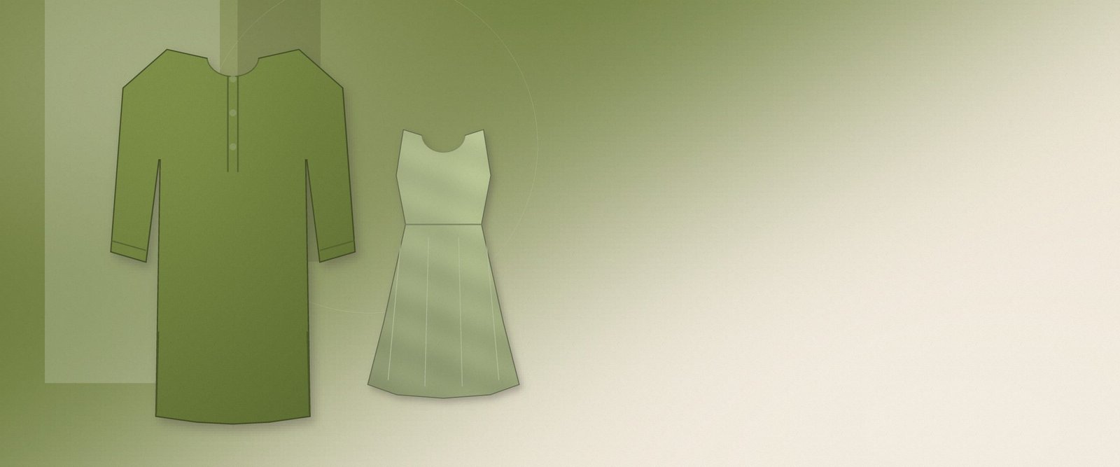 Handloom khadi and chanderi separates laid out on a studio backdrop