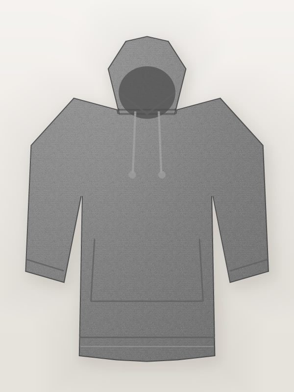 Boys Grey Full Sleeve Fleece Hoodie