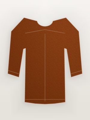 Brown Corduroy Trucker Jacket — back view