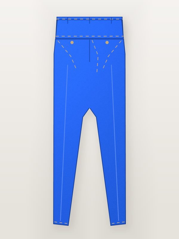 Mid Blue Straight Fit Denim Jeans