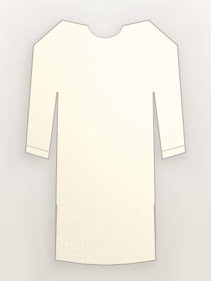 Cream Chikankari Anarkali Kurta — back view