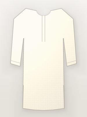 Cream Chikankari Anarkali Kurta — front view