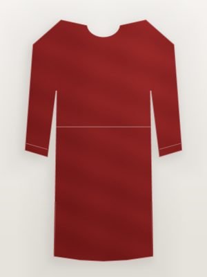 Maroon Silk Blend Festive Kurta — back view