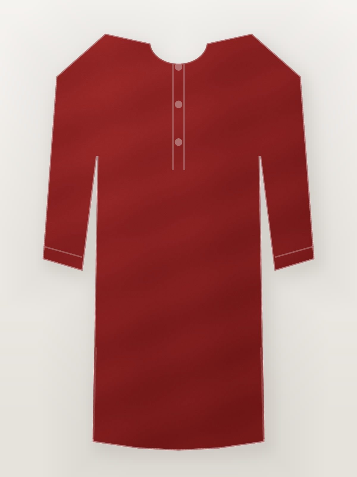 Maroon Silk Blend Festive Kurta