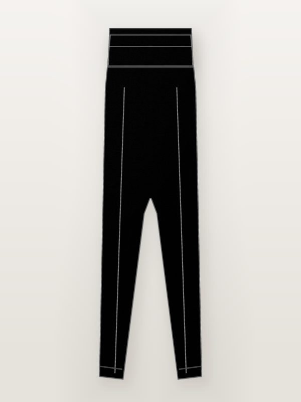 Black High Waist Ankle Length Leggings