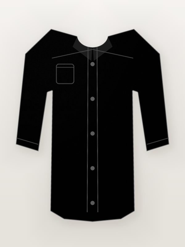 Black Printed Rayon Resort Shirt