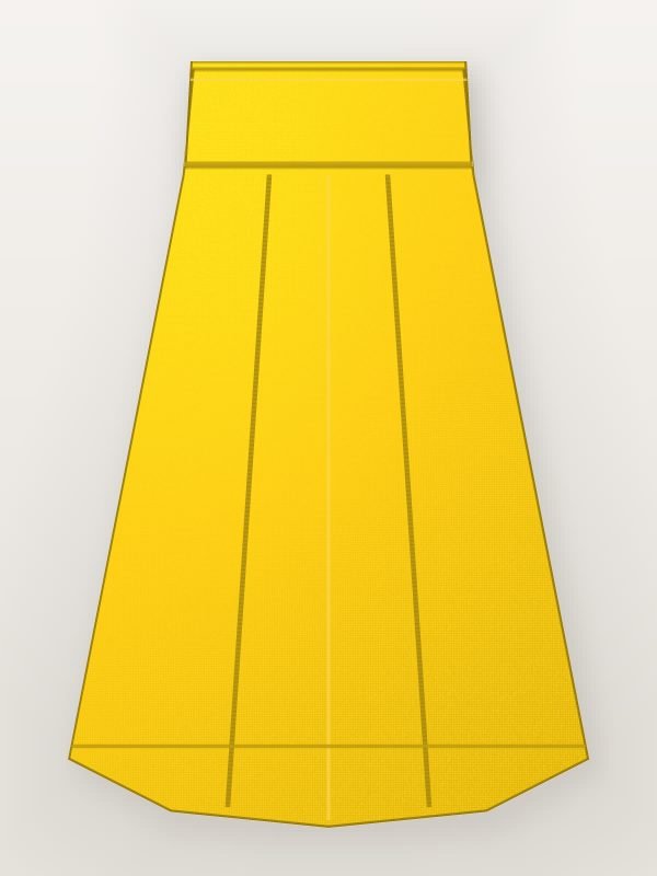 Girls Yellow Tiered Cotton Skirt