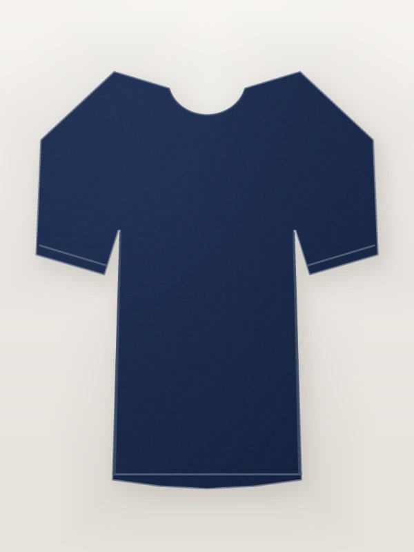 Navy Blue Solid Cotton Crew Neck T-Shirt