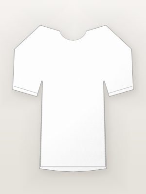 White Cotton Boat Neck Everyday Top — front view