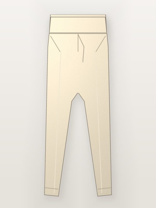 Beige Wide Leg Linen Trousers